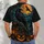 Full Moon Crow, Autumn Lanterns And Glowing Pumpkins For Halloween Night Celebrations All-over Print Unisex T-shirt - 6