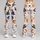Whimsical Orange, Charcoal and White Cats for Yoga, Pilates and Everyday Wear Leggings - 9