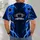Electric Blue Football Lightning for Game Day Tailgating and Weekend Fanwear Style All-over Print Unisex T-shirt - 6