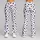 Scattered Black Paw Prints on Cool Gray for Dog Lovers’ Yoga and Everyday Activewear Leggings - 9