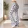 Scattered Black Paw Prints on Cool Gray for Dog Lovers’ Yoga and Everyday Activewear Leggings - 12