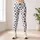 Scattered Black Paw Prints on Cool Gray for Dog Lovers’ Yoga and Everyday Activewear Leggings - 4