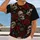 Red Rose And Ivory Skull Motifs For Halloween And Gothic Style Fans All-over Print Unisex T-shirt - 2