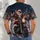 Santa Motorcycle Ride Through a Snowy Christmas Town for Holiday Adventurers All-over Print Unisex T-shirt - 4