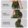 Olive Green Floral Blooms for Yoga, Running, and Everyday Fitness Training and Studio Wear Leggings - 2
