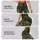 Olive Green Floral Blooms for Yoga, Running, and Everyday Fitness Training and Studio Wear Leggings - 8