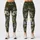 Olive Green Floral Blooms for Yoga, Running, and Everyday Fitness Training and Studio Wear Leggings - 3