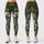 Olive Green Floral Blooms for Yoga, Running, and Everyday Fitness Training and Studio Wear Leggings - 1