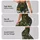 Olive Green Floral Blooms for Yoga, Running, and Everyday Fitness Training and Studio Wear Leggings - 2
