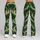 Green Celestial Star Camo for Yoga, Pilates, and Everyday Activewear Leggings - 9