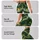 Green Celestial Star Camo for Yoga, Pilates, and Everyday Activewear Leggings - 2