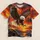 Soaring Bald Eagle Over Fiery Sunset for Wildlife Enthusiasts and Outdoor Adventurers All-over Print Unisex T-shirt - 5