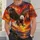 Soaring Bald Eagle Over Fiery Sunset for Wildlife Enthusiasts and Outdoor Adventurers All-over Print Unisex T-shirt - 6