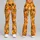 Cheerful Orange Cat And Dog Paw Motifs For Yoga, Pilates And Everyday Pet Lovers Leggings - 9