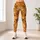 Cheerful Orange Cat And Dog Paw Motifs For Yoga, Pilates And Everyday Pet Lovers Leggings - 4