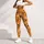Cheerful Orange Cat And Dog Paw Motifs For Yoga, Pilates And Everyday Pet Lovers Leggings - 5