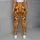 Cheerful Orange Cat And Dog Paw Motifs For Yoga, Pilates And Everyday Pet Lovers Leggings - 4