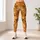 Cheerful Orange Cat And Dog Paw Motifs For Yoga, Pilates And Everyday Pet Lovers Leggings - 6