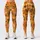 Cheerful Orange Cat And Dog Paw Motifs For Yoga, Pilates And Everyday Pet Lovers Leggings - 1