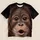 Photorealistic Gorilla Face for Wildlife Fans and Casual Everyday Wear All-over Print Unisex T-shirt - 5
