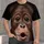 Photorealistic Gorilla Face for Wildlife Fans and Casual Everyday Wear All-over Print Unisex T-shirt - 1