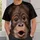 Photorealistic Gorilla Face for Wildlife Fans and Casual Everyday Wear All-over Print Unisex T-shirt - 6