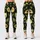 Avocado And Sage Green Fruit Motifs For Yoga And Everyday Wellness Leggings - 3