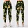 Avocado And Sage Green Fruit Motifs For Yoga And Everyday Wellness Leggings - 1