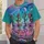 Dancing Aliens Beneath Ringed Planets for Festival Nights and Cosmic Music Lovers All-over Print Unisex T-shirt - 6