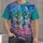 Dancing Aliens Beneath Ringed Planets for Festival Nights and Cosmic Music Lovers All-over Print Unisex T-shirt - 1