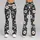 White Daisy And Blue Wildflower Blooms For Yoga, Pilates And Everyday Wear Leggings - 9