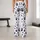 Black And White Paw Prints For Yoga Pilates And Everyday Casual Style Leggings - 10