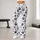 Black And White Paw Prints For Yoga Pilates And Everyday Casual Style Leggings - 11
