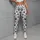 Black And White Paw Prints For Yoga Pilates And Everyday Casual Style Leggings - 6