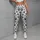 Black And White Paw Prints For Yoga Pilates And Everyday Casual Style Leggings - 4