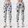Black And White Paw Prints For Yoga Pilates And Everyday Casual Style Leggings - 1