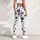 Black And White Paw Prints For Yoga Pilates And Everyday Casual Style Leggings - 5