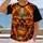 Flaming Skull and Molten Cracks for Halloween Nights and Bold Outdoor Style All-over Print Unisex T-shirt - 2