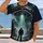 UFO Abduction Over a Foggy City for Everyday Sci-Fi Adventures and Casual Weekend Wear All-over Print Unisex T-shirt - 2