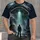 UFO Abduction Over a Foggy City for Everyday Sci-Fi Adventures and Casual Weekend Wear All-over Print Unisex T-shirt - 4