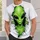 Green Alien Encounter for Sci-Fi Fans and Casual Weekend Outdoor Home Adventures All-over Print Unisex T-shirt - 5