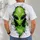 Green Alien Encounter for Sci-Fi Fans and Casual Weekend Outdoor Home Adventures All-over Print Unisex T-shirt - 6