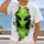Green Alien Encounter for Sci-Fi Fans and Casual Weekend Outdoor Home Adventures All-over Print Unisex T-shirt - 2