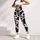 Black and White Cowhide Spots for Farmhouse Fitness Style and Everyday Activewear Women Leggings - 5