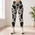 Black and White Cowhide Spots for Farmhouse Fitness Style and Everyday Activewear Women Leggings - 4