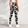 Black and White Cowhide Spots for Farmhouse Fitness Style and Everyday Activewear Women Leggings - 4