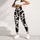 Black and White Cowhide Spots for Farmhouse Fitness Style and Everyday Activewear Women Leggings - 5