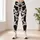 Black and White Cowhide Spots for Farmhouse Fitness Style and Everyday Activewear Women Leggings - 6