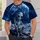 Seated Blue Alien Beneath Earth for Sci-Fi Parties and Cosmic Nights All-over Print Unisex T-shirt - 5