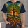 Radiant Stained Glass Tree of Life for Nature Lovers and Colorful Everyday Style All-over Print Unisex T-shirt - 4